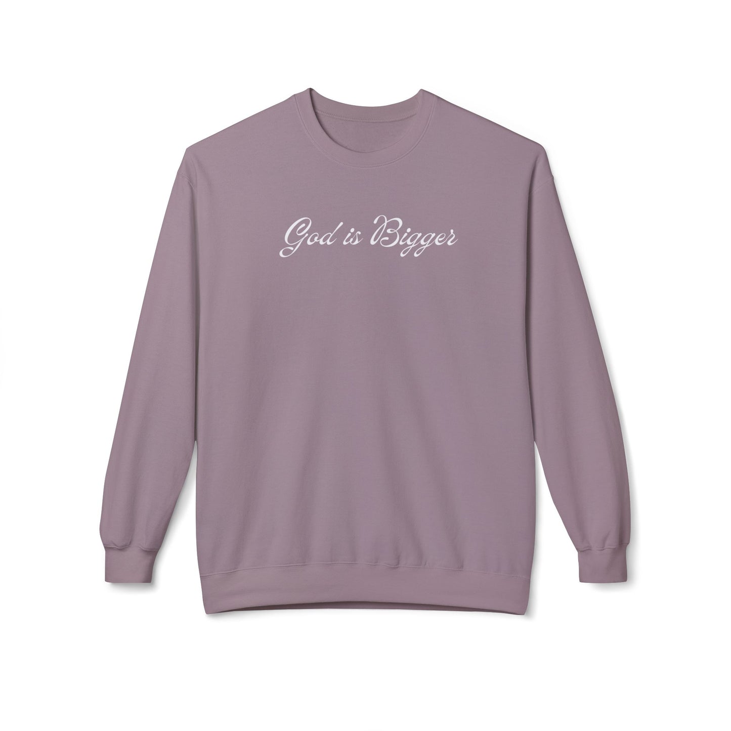God is Bigger Unisex Midweight Softstyle Fleece Crewneck Sweatshirt