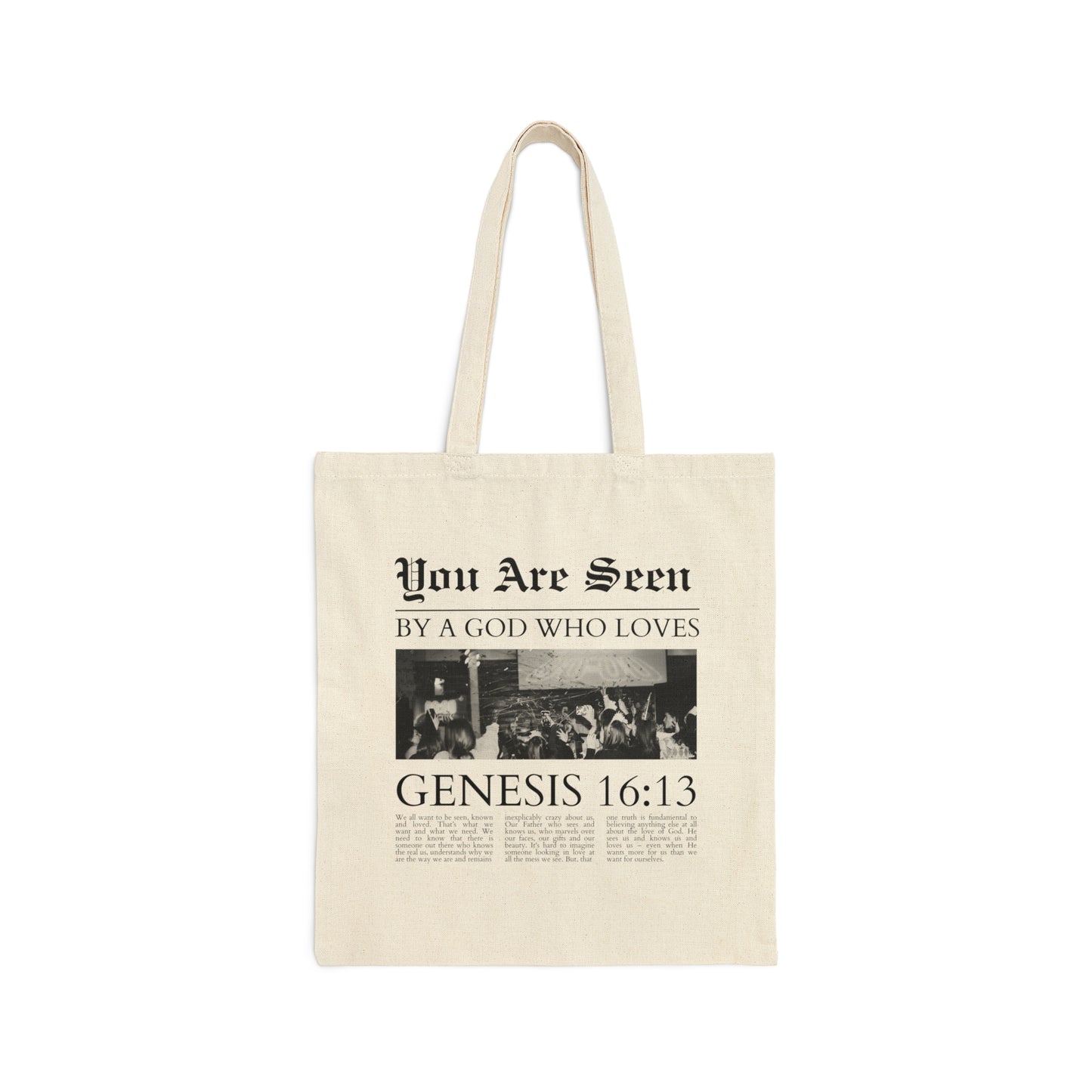 Cotton Canvas Tote Bag