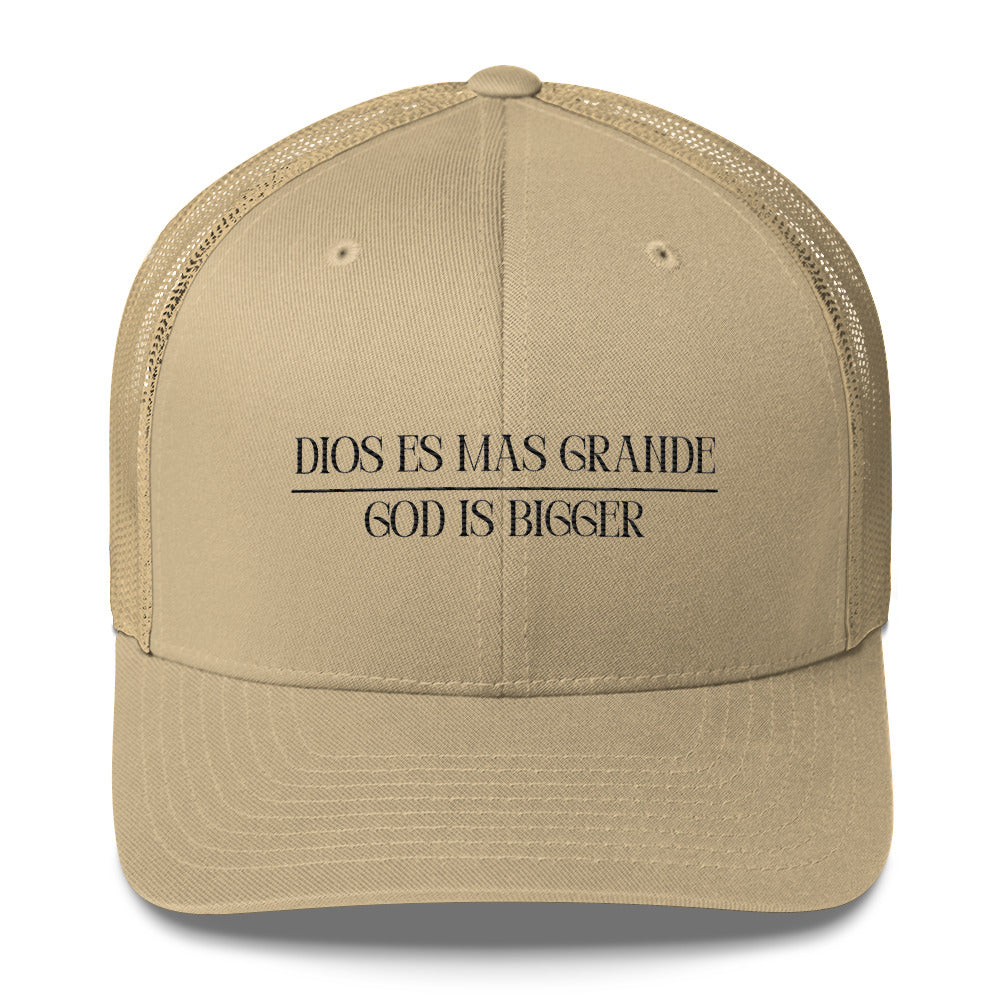 Dios es Mas Grande (God is Bigger) Trucker Hat