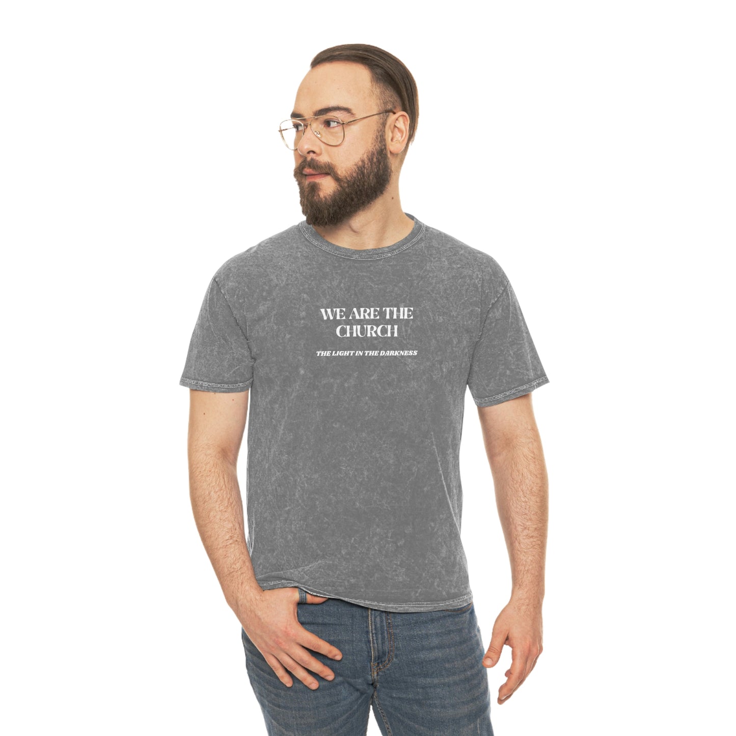 We Are The Church - Unisex Mineral Wash T-Shirt
